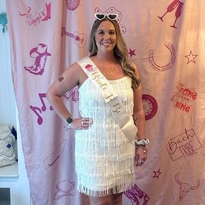 SHEIN White Sheath Mini Dress Spaghetti Strap Sleeveless